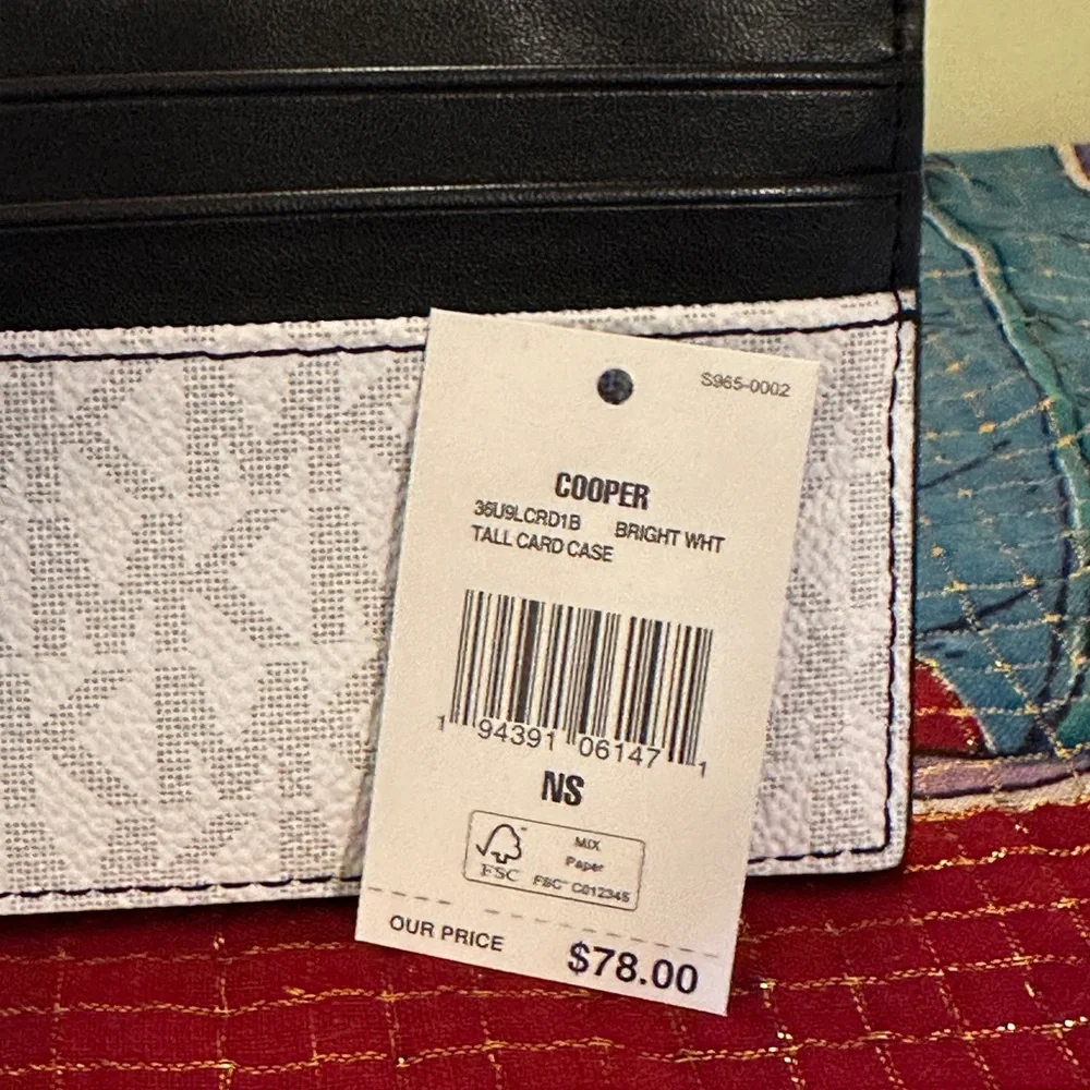 NWT Michael Kors card case.
